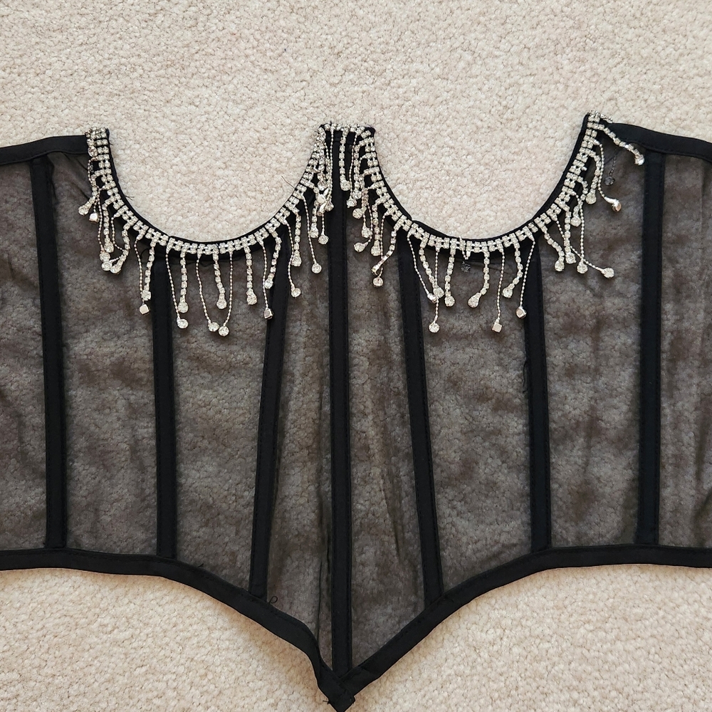 Black Jeweled Corset